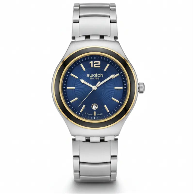 Swatch Modern Classic BLUE GOLD – Acier