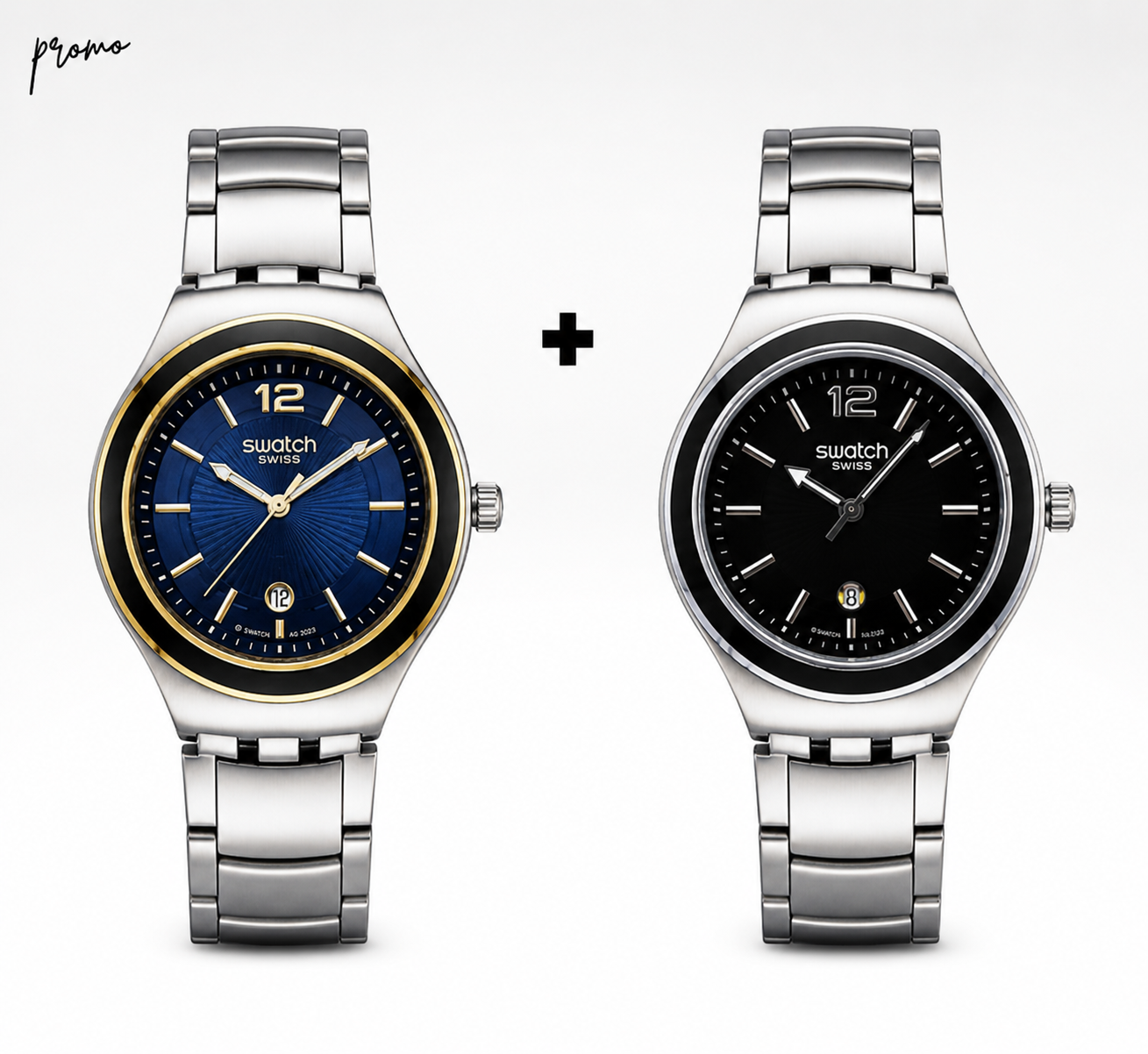 PACK Swatch Modern Classic BLACK |BLUE GOLD – Acier
